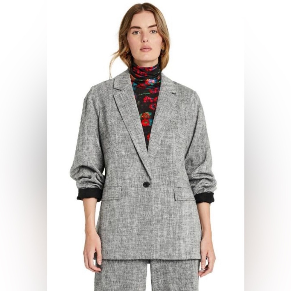Rachel Comey x Target women’s chevron herringbone oversized tweed blazer, XL